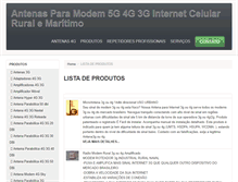 Tablet Screenshot of antenas3g.com.br